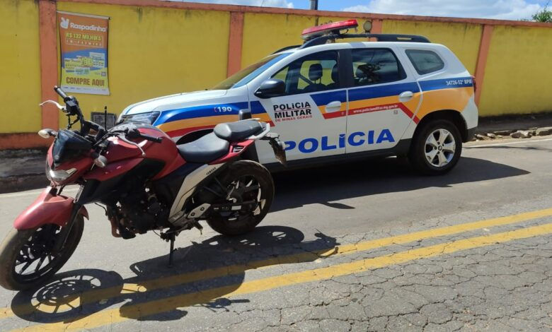 Polícia Militar Recupera Moto Roubada em BH no Bairro Country, em Itabirito