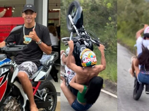 Influencer Keke du Grau, de Itabirito, acidentado de moto, é levado para o Hospital João XXIII em BH