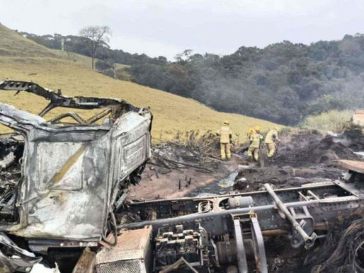 Homem Morre Carbonizado em Acidente Grave com Caminhão-Tanque na BR-040, em Congonhas