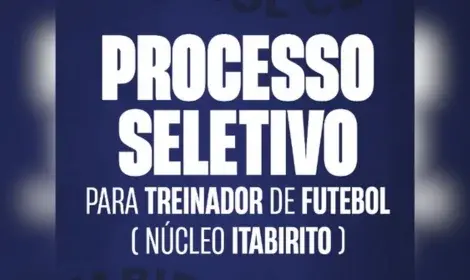 Itabirito FC abre seleção para treinador de futebol da base: envie seu currículo