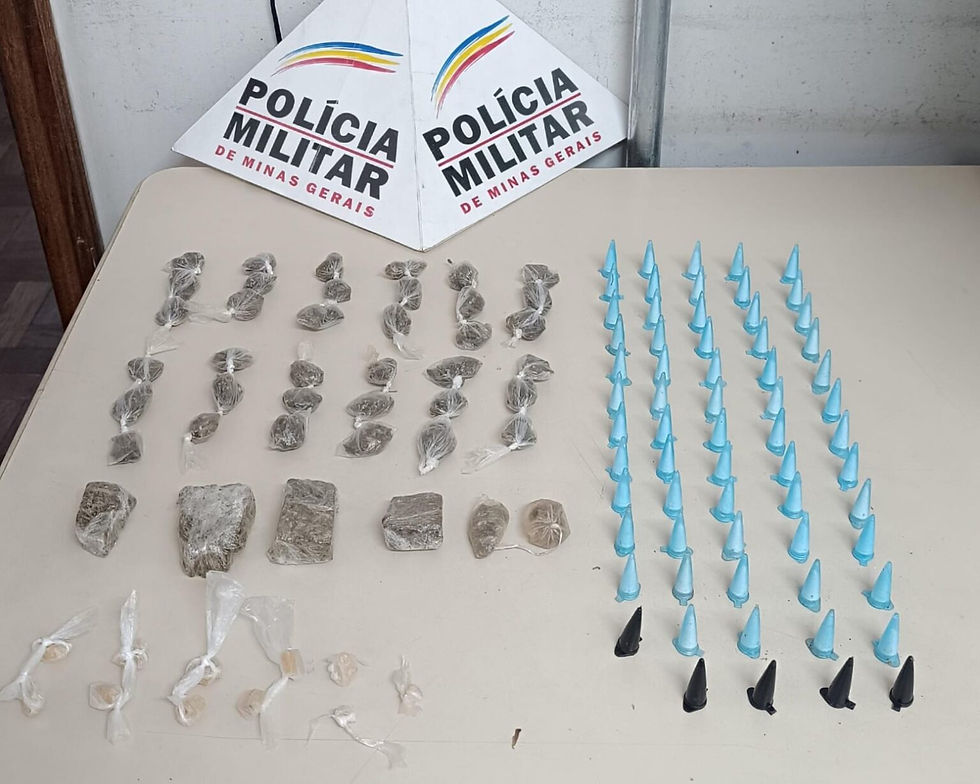 Polícia Militar apreende drogas e prende mulher por associação ao tráfico na “Favelinha do Praia” em Itabirito