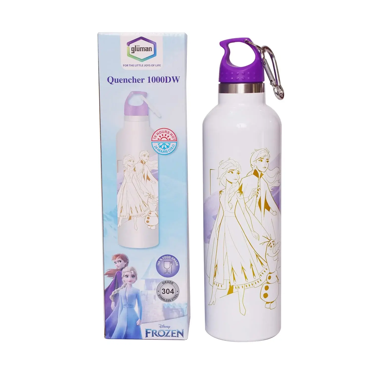 Gluman School Water Bottle for Girls