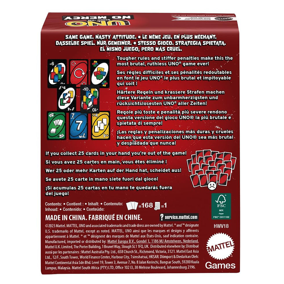 Thumbnail: Mattel UNO Show ’em No Mercy Card Game for Family & Kids