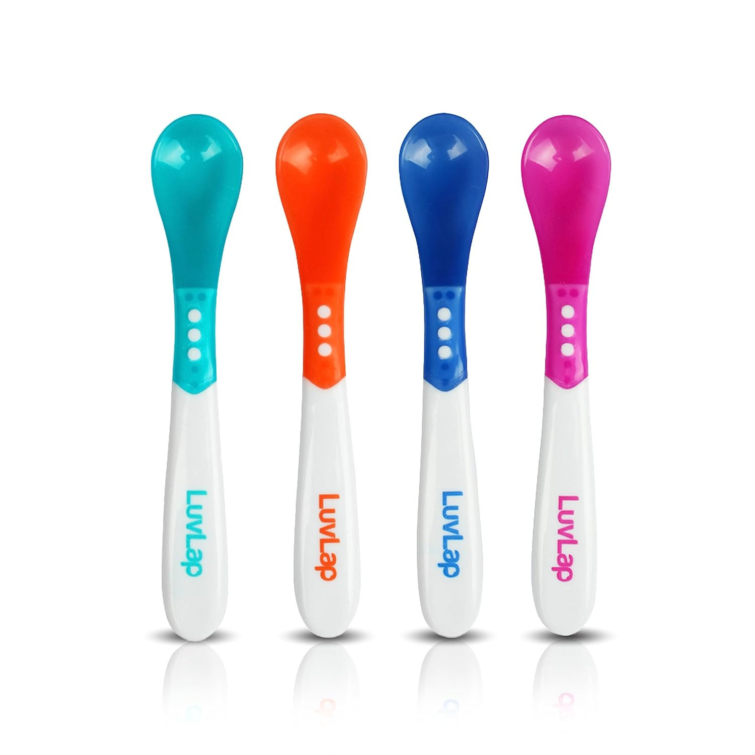 LuvLap Heat Sensitive Baby Feeding Spoon Set of 4