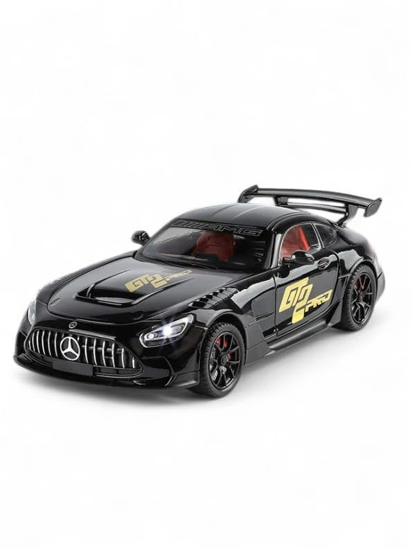 GT 1:24 Scale Diecast Racing Toy Car – Black Edition