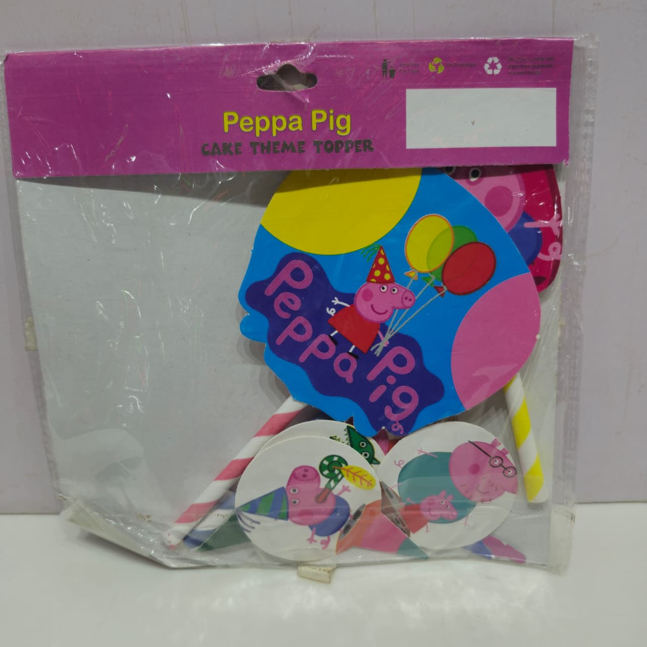 Cartoon Peppa Pig Cake Toppers for Party Celebration