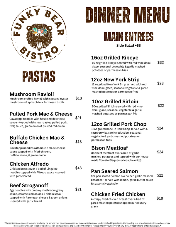 Dinner Menu 3 - Funky Bear Bistro - Battlement Mesa Colorado.png