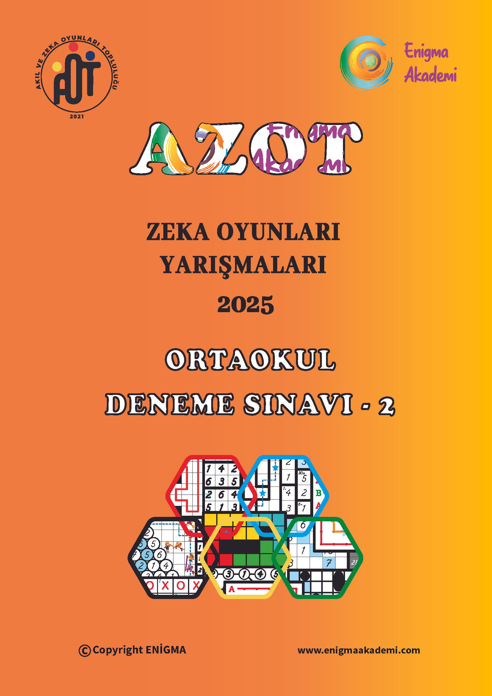 2025 ! Azot Ortaokul Dijital Denemeler Paketi (2 Deneme)