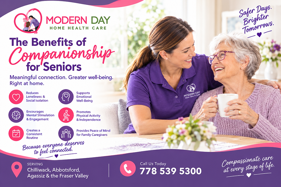 The Benefits of Consistent Companionship for Seniors in Chilliwack and Abbotsford