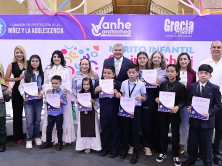 Entrega Congreso del Estado condecoraciones a los ganadores del “Mérito Infantil Sapirhaticheri 2025”