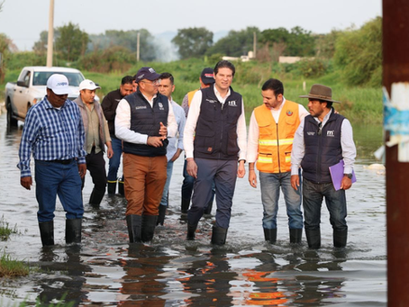 Supervisa Alfonso Martínez, labores de apoyo en los Itzícuaros