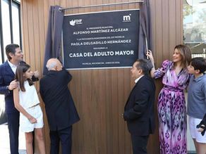 Alfonso Martínez y Paola Delgadillo inauguran la Casa del Adulto Mayor