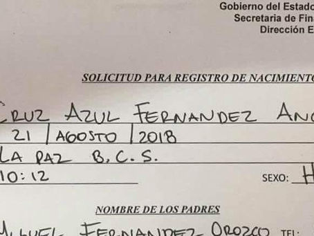 Padre pretendía nombrar a su hijo "Cruz Azul"