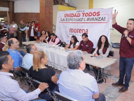 Morena fortalece su estructura en Michoacán con unidad y organización de la militancia: Celis