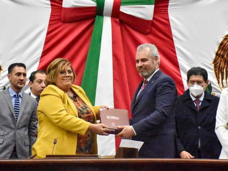 Recibe 75 Legislatura Primer Informe del titular del Poder Ejecutivo de Michoacán