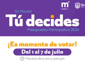 Vota por el mejor proyecto en el Presupuesto Participativo 2024