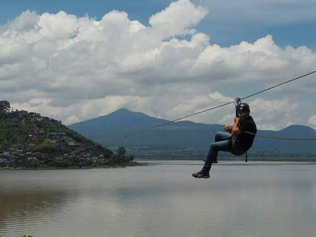 ¿Eres fanático de la adrenalina? Tienes que conocer la tirolesa de la isla de Janitzio