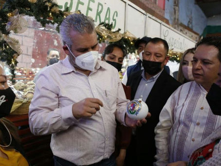 Inauguran Feria de la Esfera en Tlalpujahua