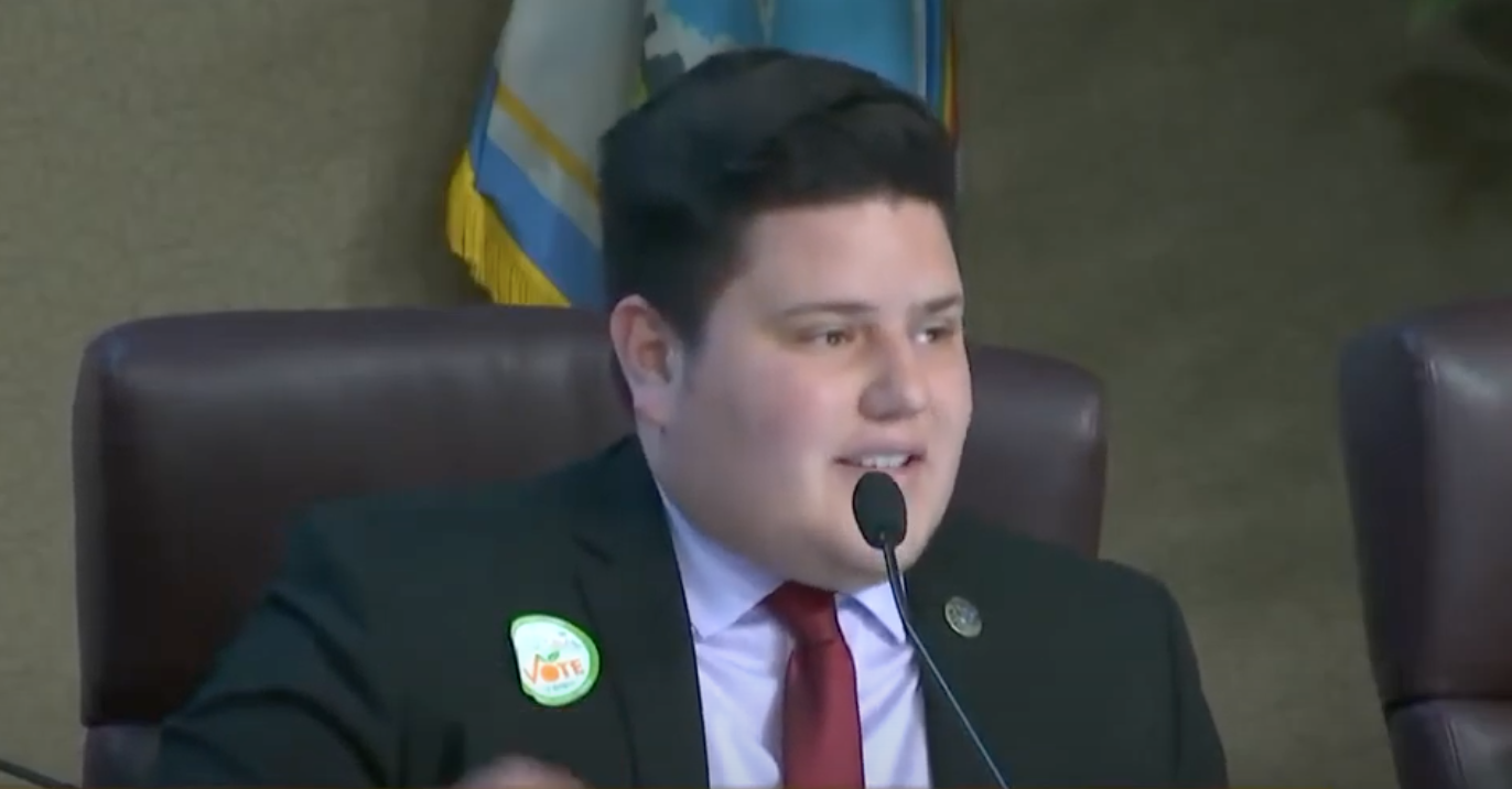 Samuel Vilchez Santiago is the youngest member of the Orange County Charter Review Commission