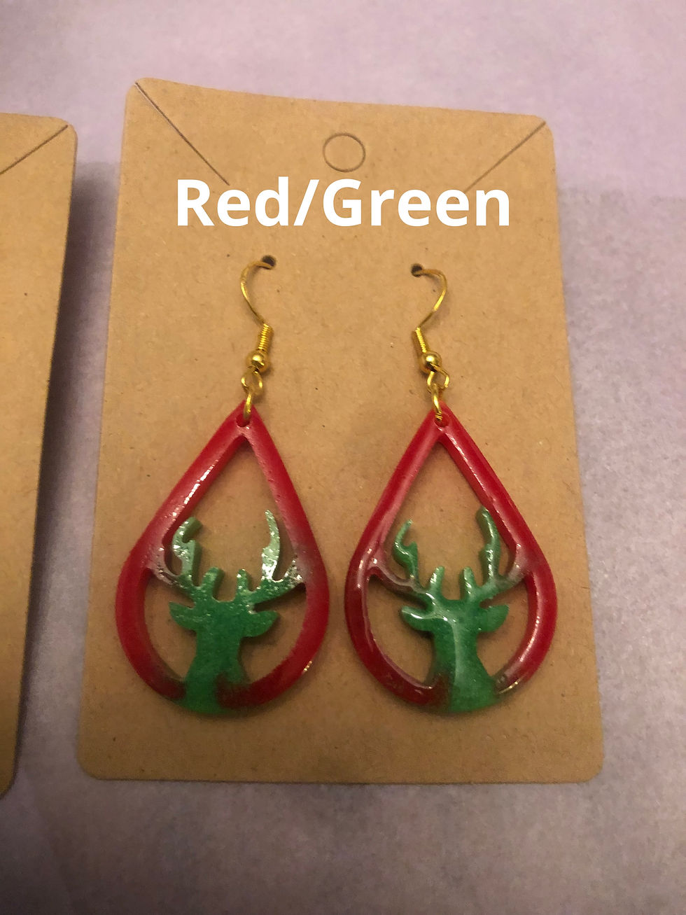 Thumbnail: Reindeer with big antlers Earrings