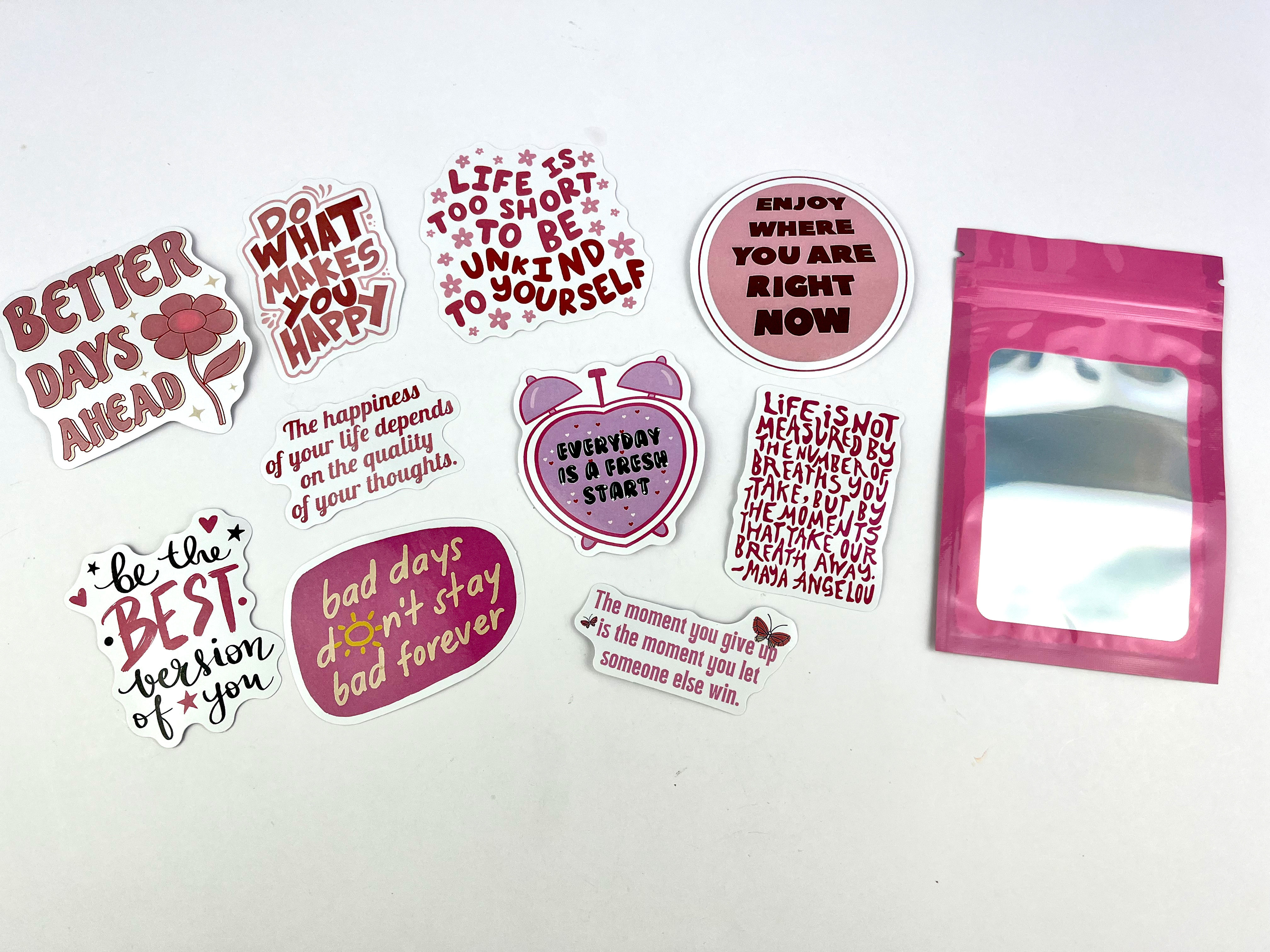 Motivational Sticker Pack 4 - Pack of 10