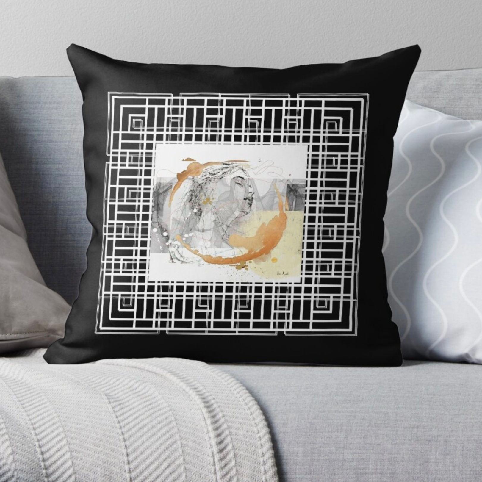 Housse de coussin ''Paix intérieure II''