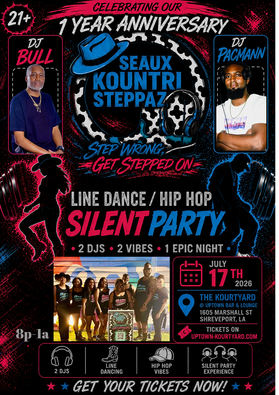 Line Dance/ Hip Hop Silent Party