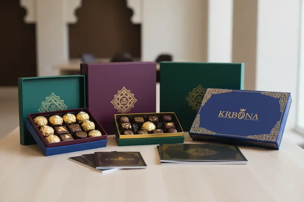 Luxury chocolate gift boxes GCC regional specifications