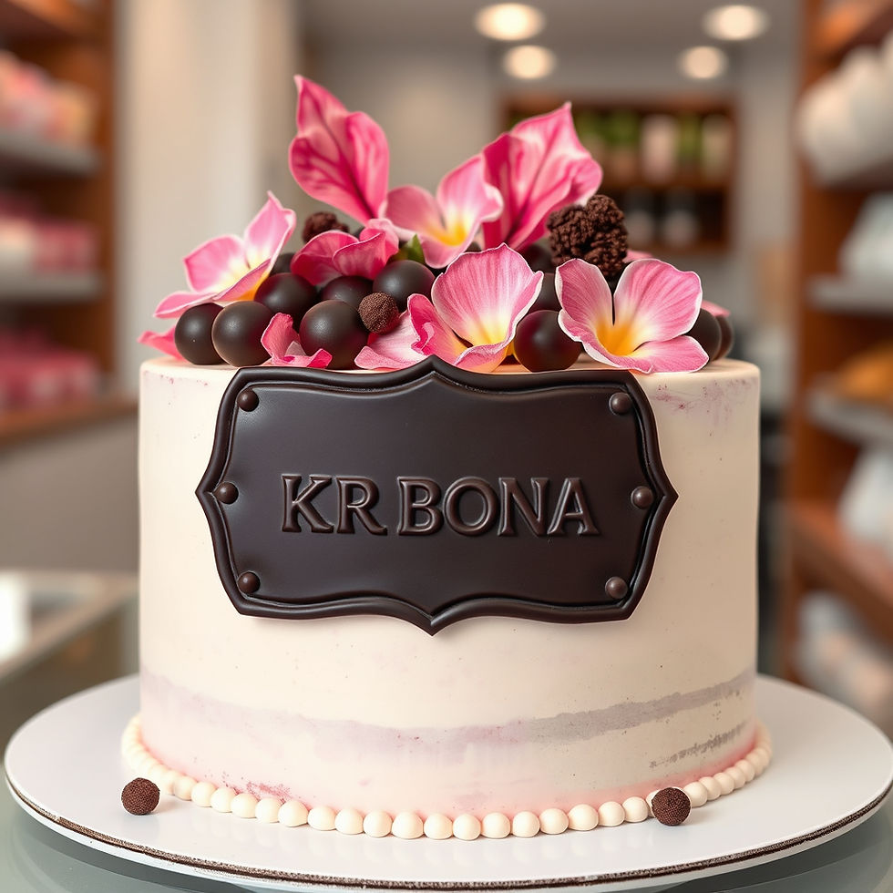 Premium Mother's Day Cake with KRBONA Custom Decorations