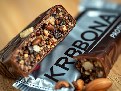 Premium KRBONA Protein Bar with Crispy Chocolate Inclusions