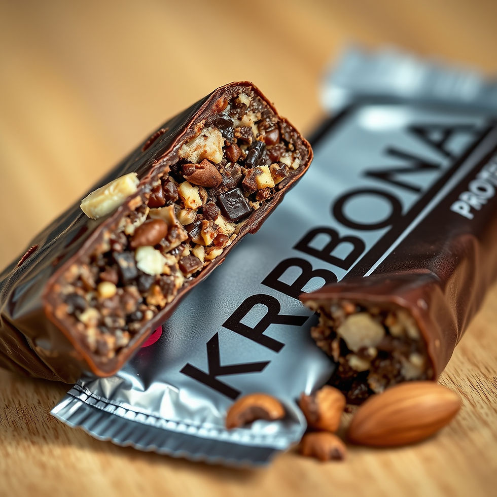 Premium KRBONA Protein Bar with Crispy Chocolate Inclusions