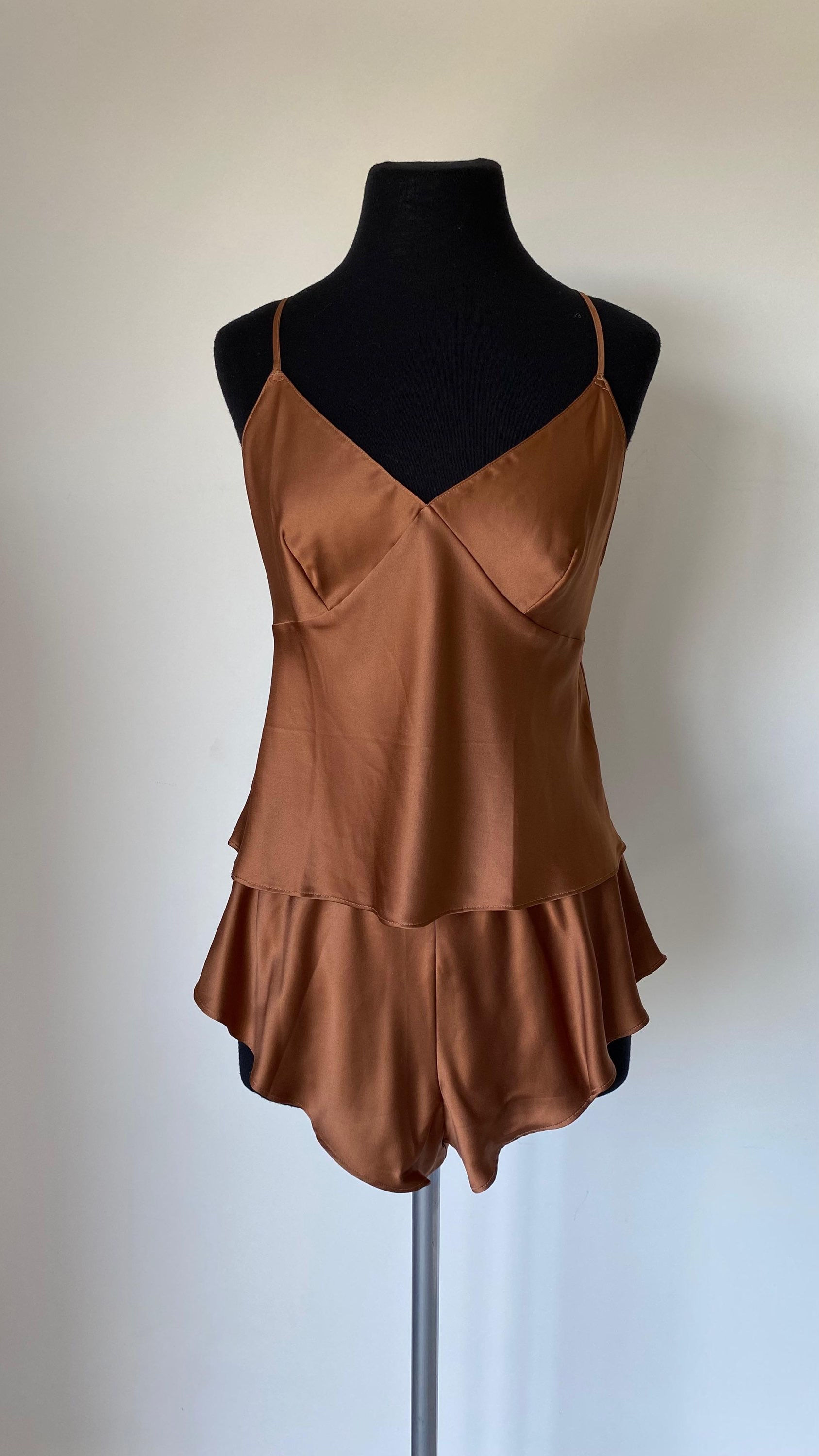 Pijama de seda Habano