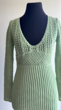 Miniatura: Vestido Verde Tejido Zara