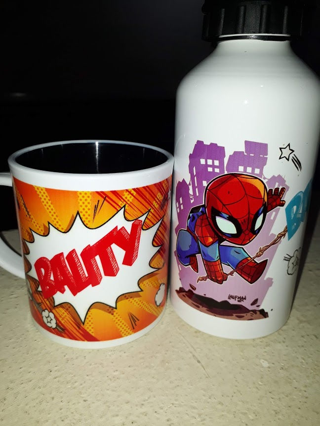 Miniatura: Botellita de acero estampada 300cc