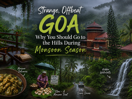 Goa hills in monsoon
