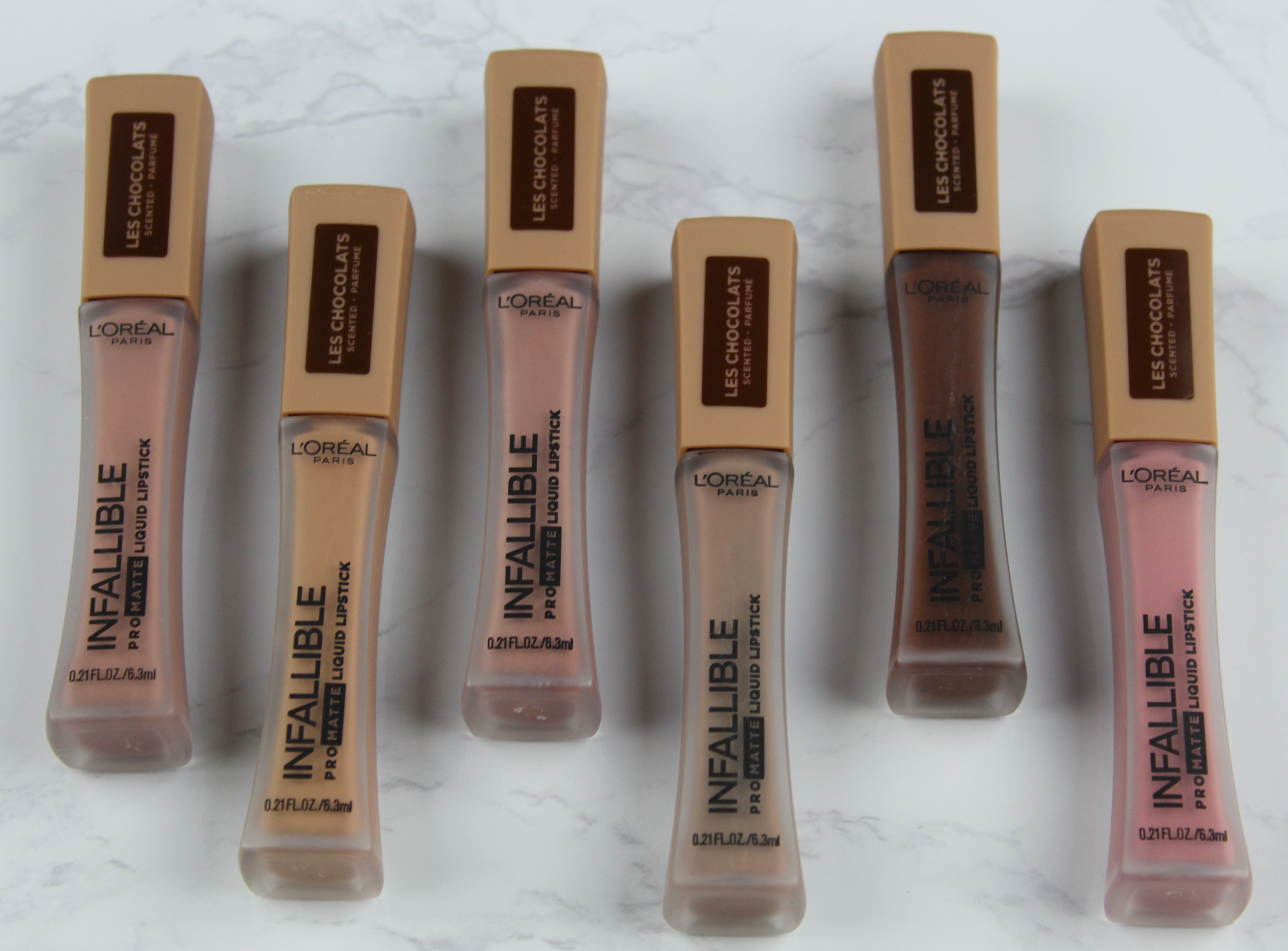 Loreal Infallible Pro Matte Les Chocolats Liquid Lipsticks Review