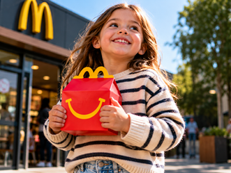 Happy Meal - Girl Holding Box