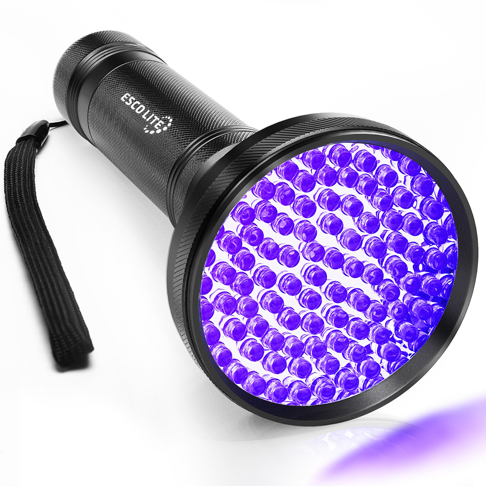 ESCO LITE Black Light UV Flashlight, 100 LED Black Light