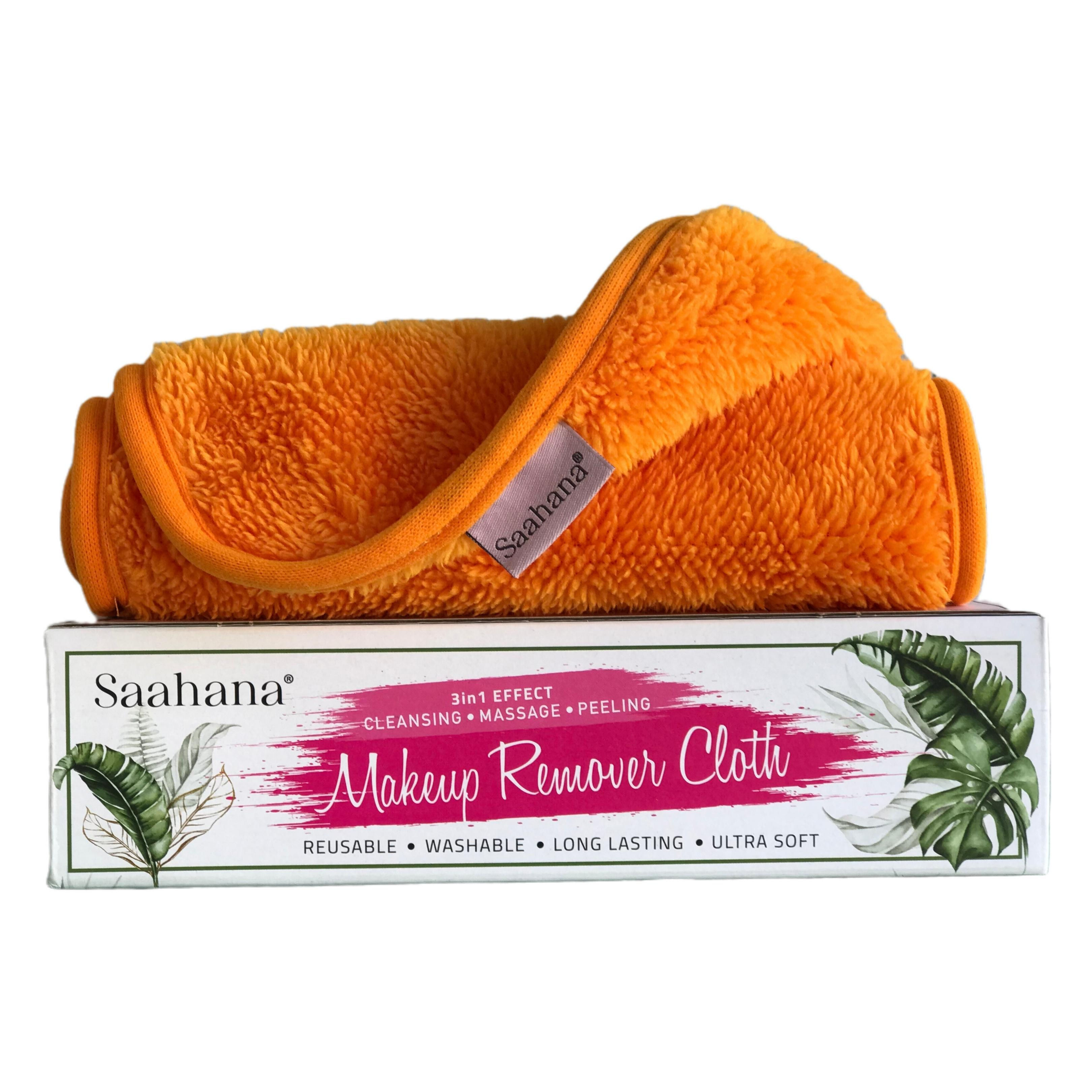 Saahana Reusable Makeup Remover Cloth- Orange