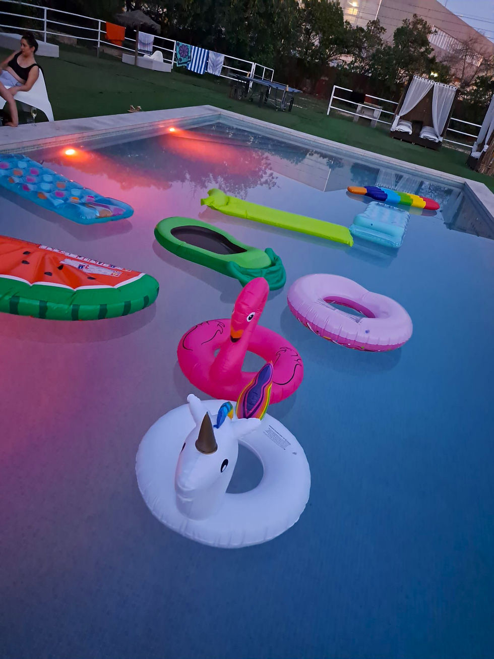 group of female tenants enjoying the pool at their bachelorette party8