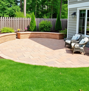 create an image of a paver patio.png