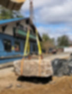 stone being transported