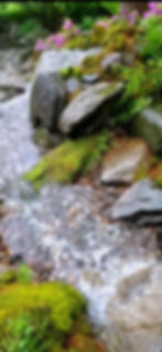 waterfall stones