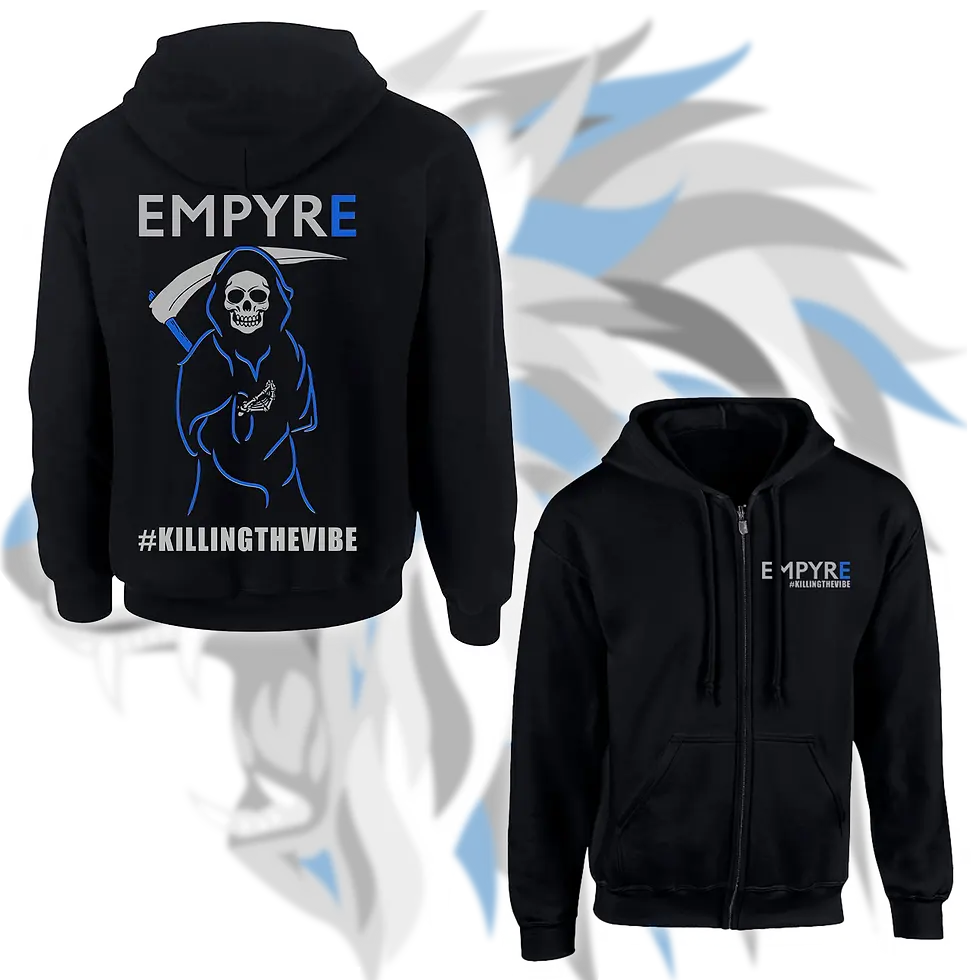 Killing The Vibe Zip Hoodie