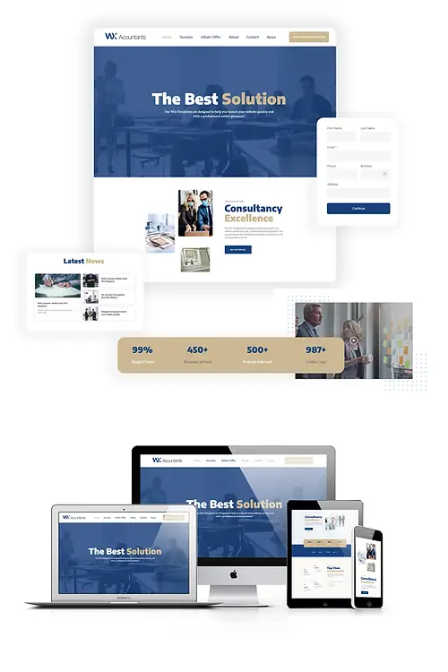 Accountant | Multi-purpose Wix Templates