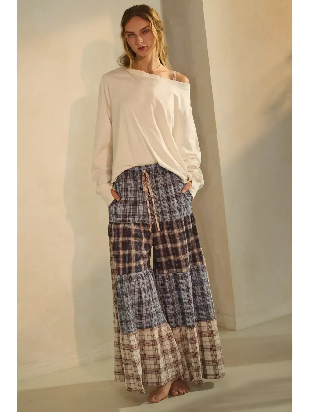 Relaxed Patchwork Pants