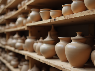 Wheel thrown pottery