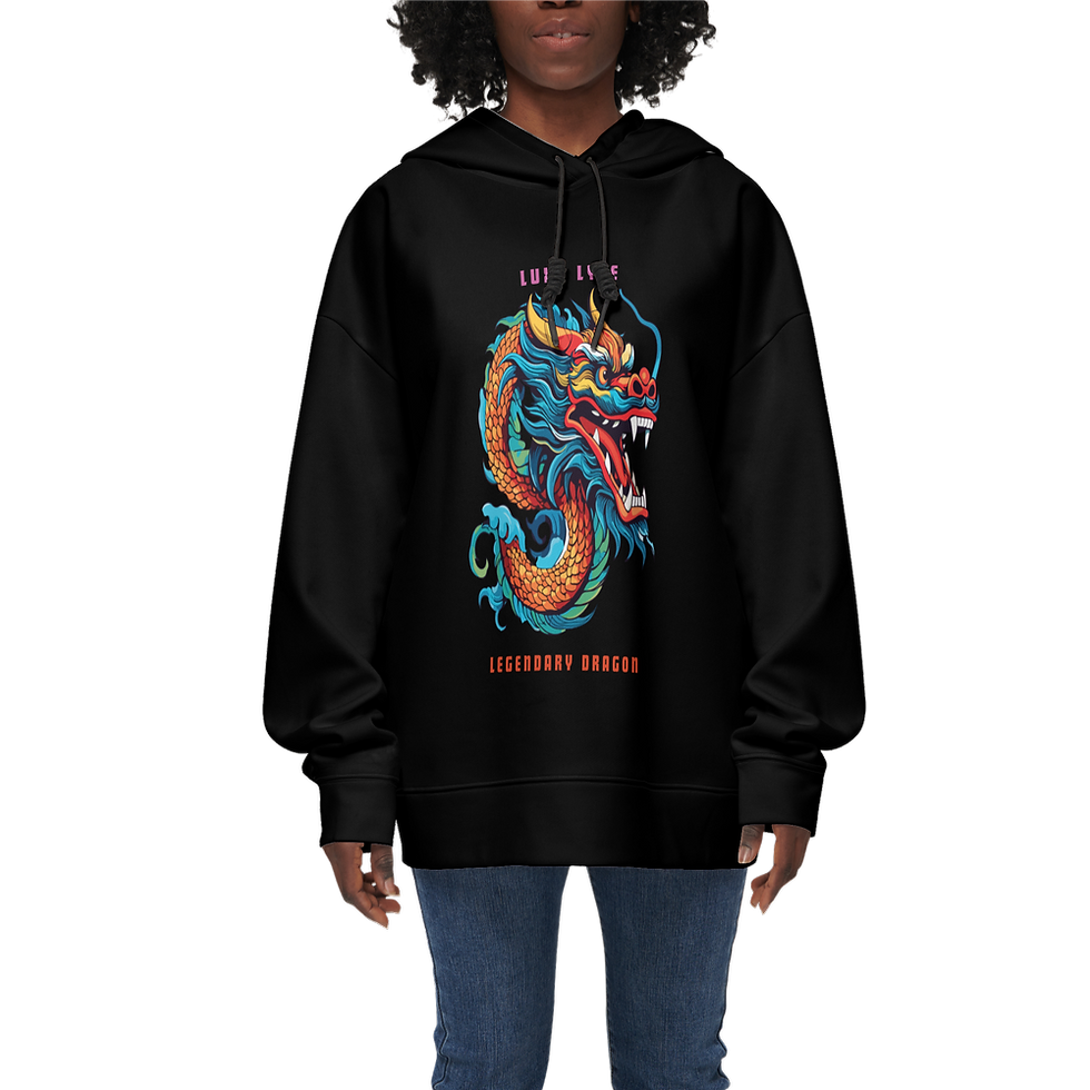 サムネイル： Women's Relaxed Fit Hoodie-Super Heavy 375g