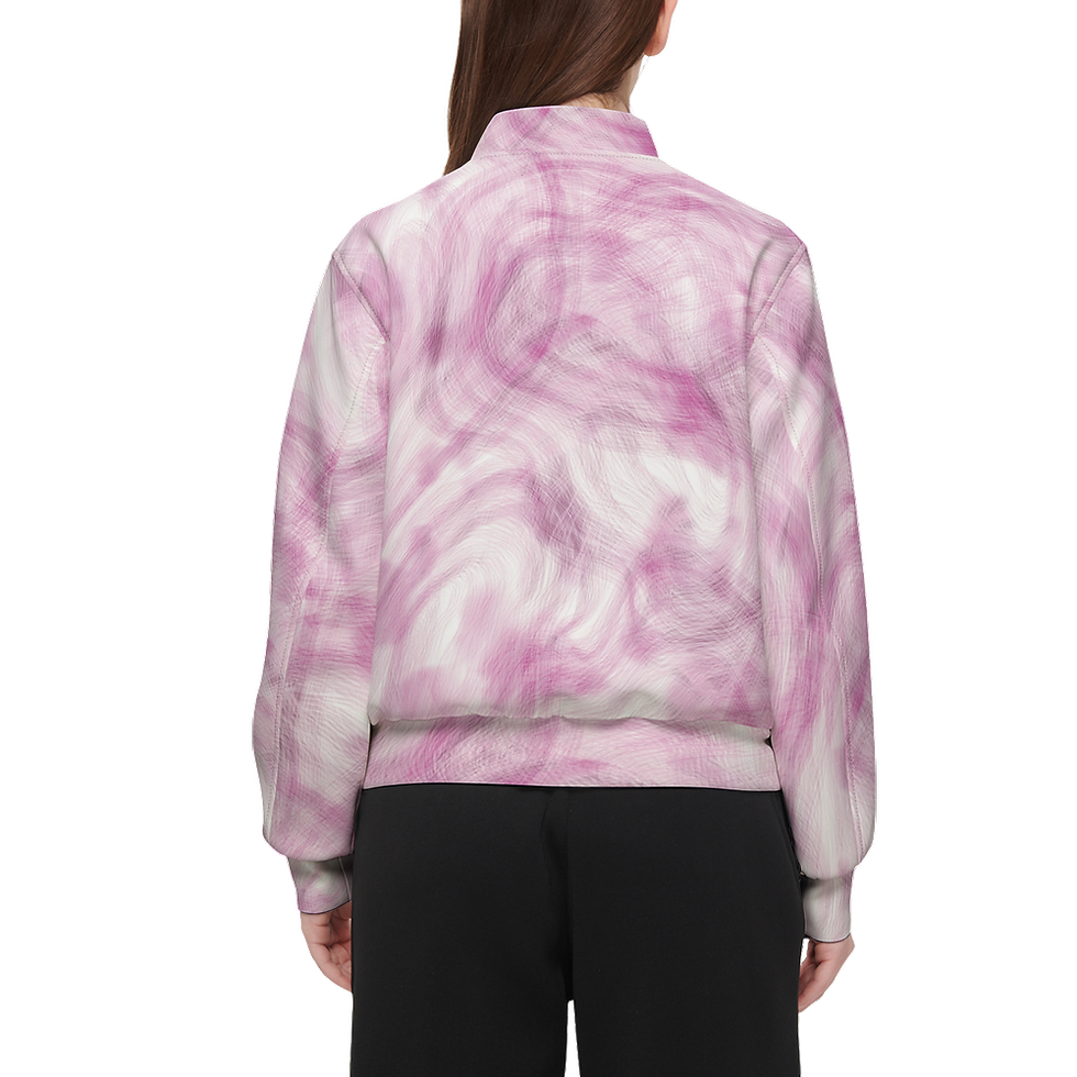 Miniatura: Women's Double Layered Bomber Sports Jacket-Techno Scuba Knit