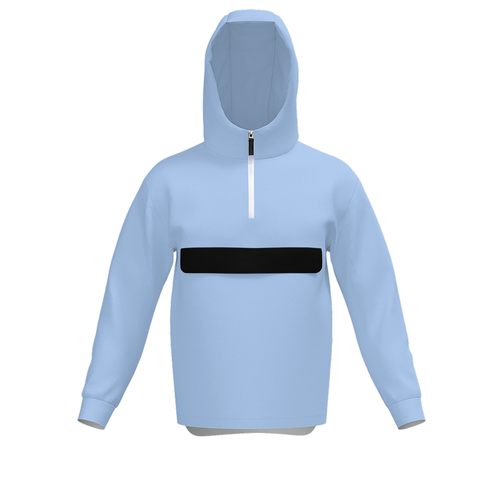 Unisex Fleece-Lined Quarter Zip Pocket Hoodie